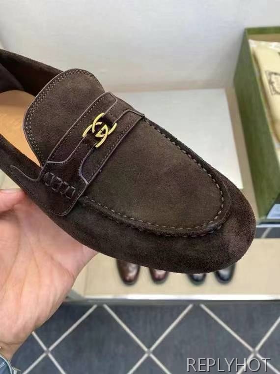 구찌 2024 인터로킹 히든 버클 페니 로퍼 구두 신발