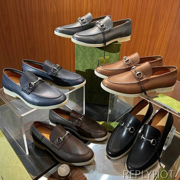 구찌 2024 러버솔 홀스빗 레더 로퍼 구두 신발