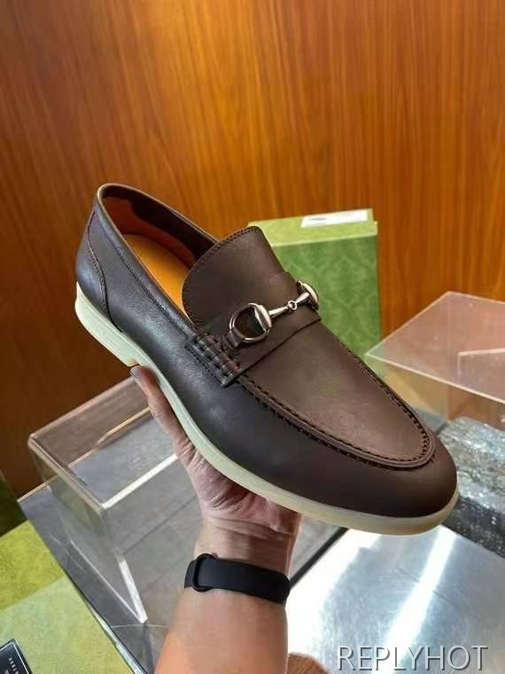 구찌 2024 러버솔 홀스빗 레더 로퍼 구두 신발