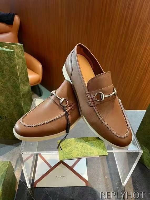 구찌 2024 러버솔 홀스빗 레더 로퍼 구두 신발