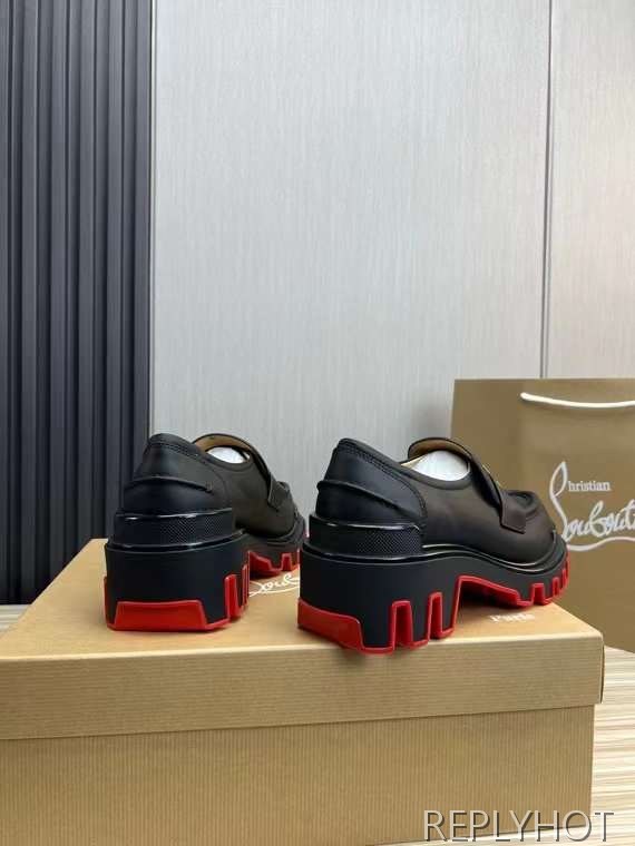 루부탱 2024 MOC DUNE 레더 로퍼 더비 슈즈 신발 구두