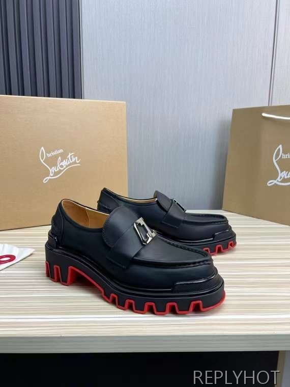 루부탱 2024 MOC DUNE 레더 로퍼 더비 슈즈 신발 구두