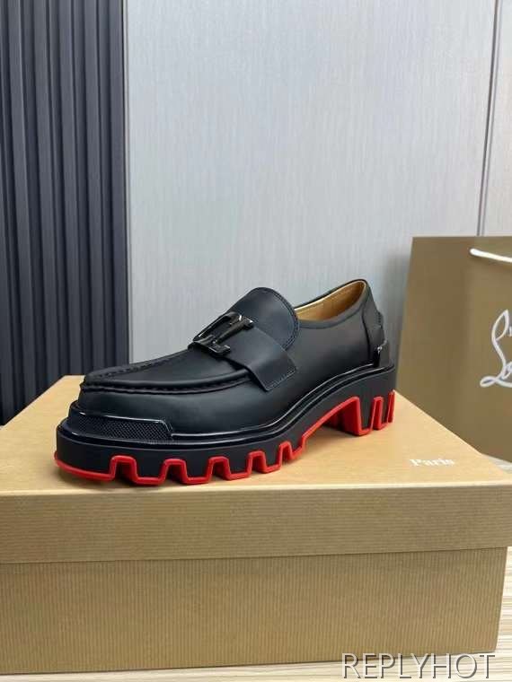 루부탱 2024 MOC DUNE 레더 로퍼 더비 슈즈 신발 구두