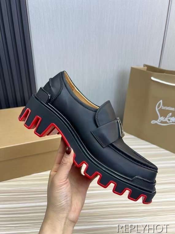 루부탱 2024 MOC DUNE 레더 로퍼 더비 슈즈 신발 구두