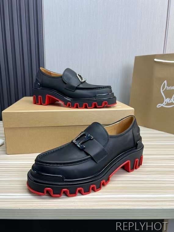 루부탱 2024 MOC DUNE 레더 로퍼 더비 슈즈 신발 구두