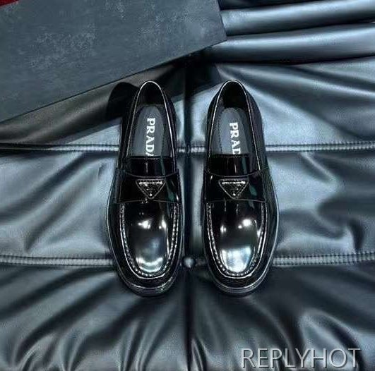 프라다 2024 스틸사피아노 와펜 페니 에어솔 로퍼 구두 신발