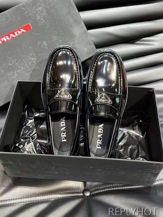 프라다 2024 스틸사피아노 와펜 페니 에어솔 로퍼 구두 신발