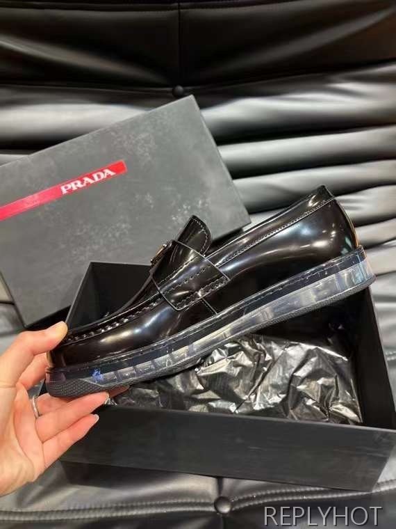 프라다 2024 스틸사피아노 와펜 페니 에어솔 로퍼 구두 신발