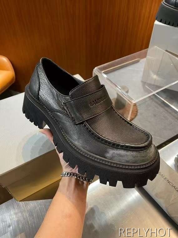 발렌시아가 2024 TRACTOR 페니 로퍼 구두 더비 슈즈