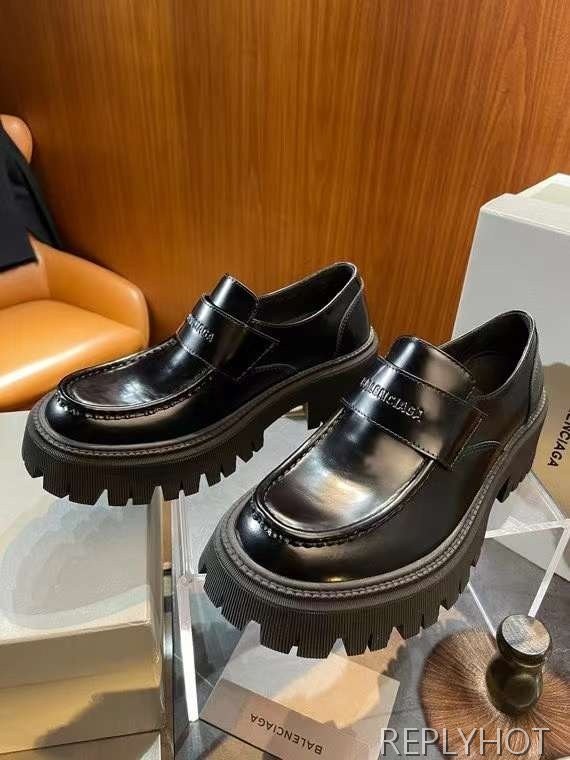 발렌시아가 2024 TRACTOR 페니 로퍼 구두 더비 슈즈