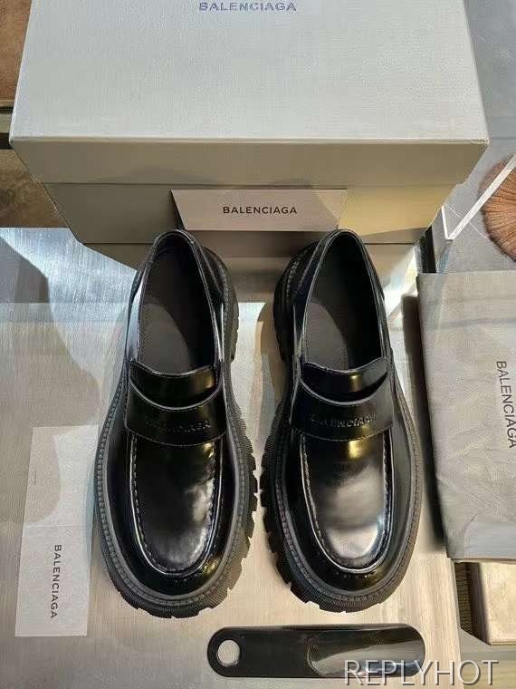 발렌시아가 2024 TRACTOR 페니 로퍼 구두 더비 슈즈