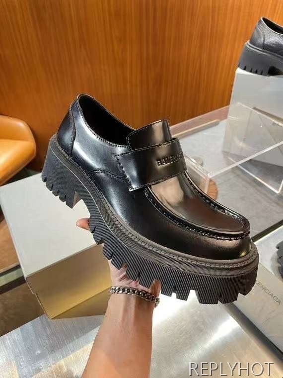 발렌시아가 2024 TRACTOR 페니 로퍼 구두 더비 슈즈