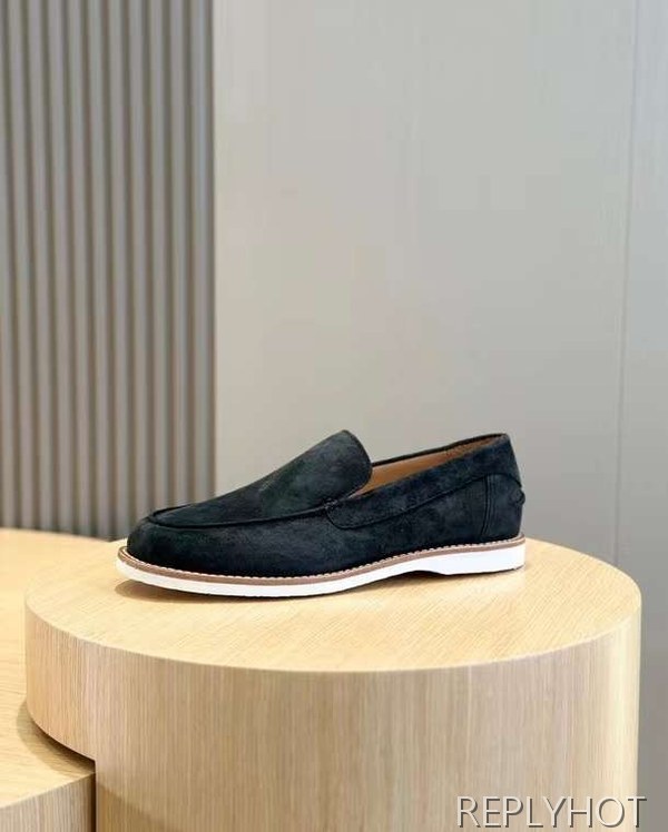 브루넬로 쿠치넬리 2024 스웨이드 로퍼 구두 신발