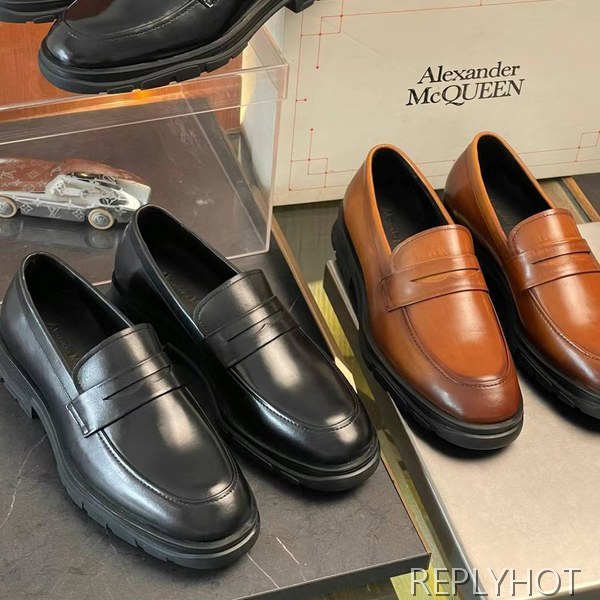 알렉산더맥퀸 2024 슬림 트레드솔 페니 로퍼 구두 슈즈 신발