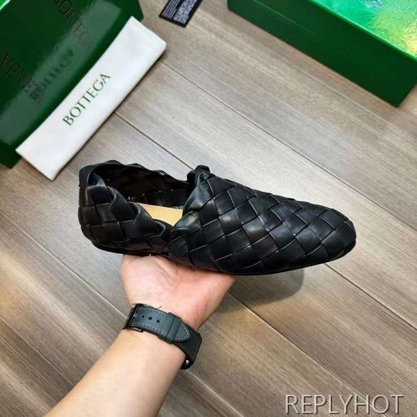 보테가베네타 2023 빅 인트레치아토 레더 가죽 로퍼 구두 신발 스니커즈