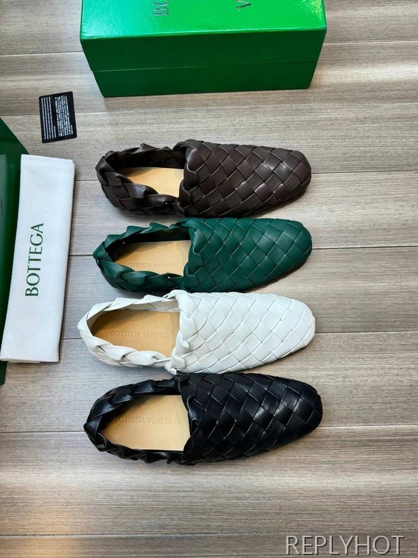 보테가베네타 2023 빅 인트레치아토 레더 가죽 로퍼 구두 신발 스니커즈