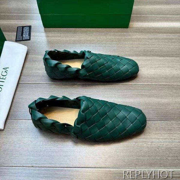 보테가베네타 2023 빅 인트레치아토 레더 가죽 로퍼 구두 신발 스니커즈