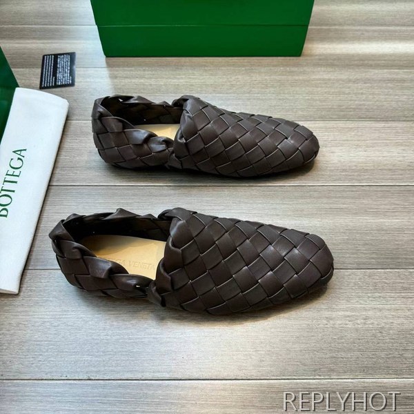 보테가베네타 2023 빅 인트레치아토 레더 가죽 로퍼 구두 신발 스니커즈