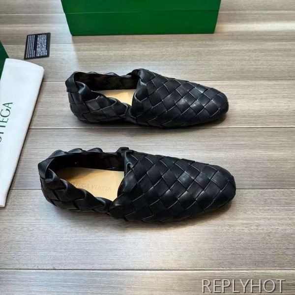 보테가베네타 2023 빅 인트레치아토 레더 가죽 로퍼 구두 신발 스니커즈