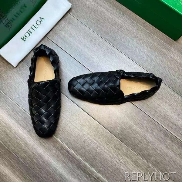 보테가베네타 2023 빅 인트레치아토 레더 가죽 로퍼 구두 신발 스니커즈