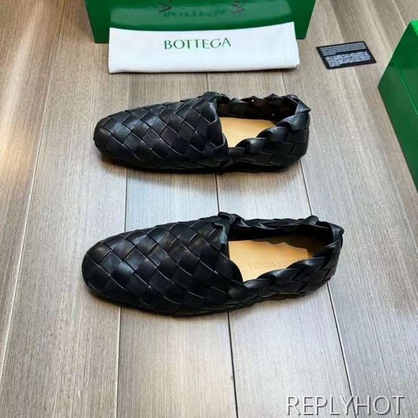 보테가베네타 2023 빅 인트레치아토 레더 가죽 로퍼 구두 신발 스니커즈