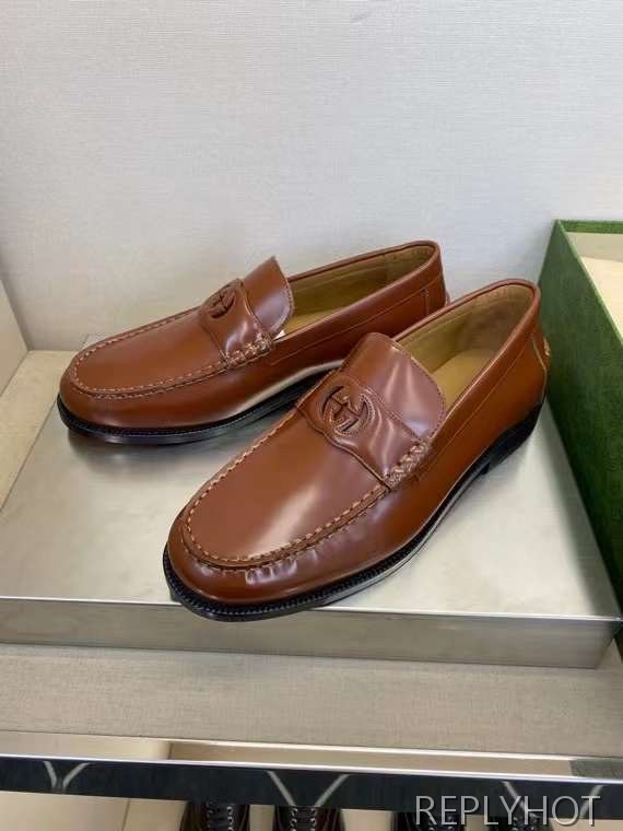 구찌 2023 인터로킹 스트라이프 로퍼 구두 신발