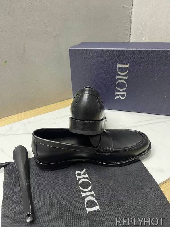 디올 2023 Granville 로고와펜 페니 로퍼 구두 신발 스니커즈