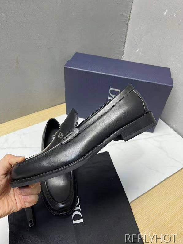 디올 2023 Granville 로고와펜 페니 로퍼 구두 신발 스니커즈