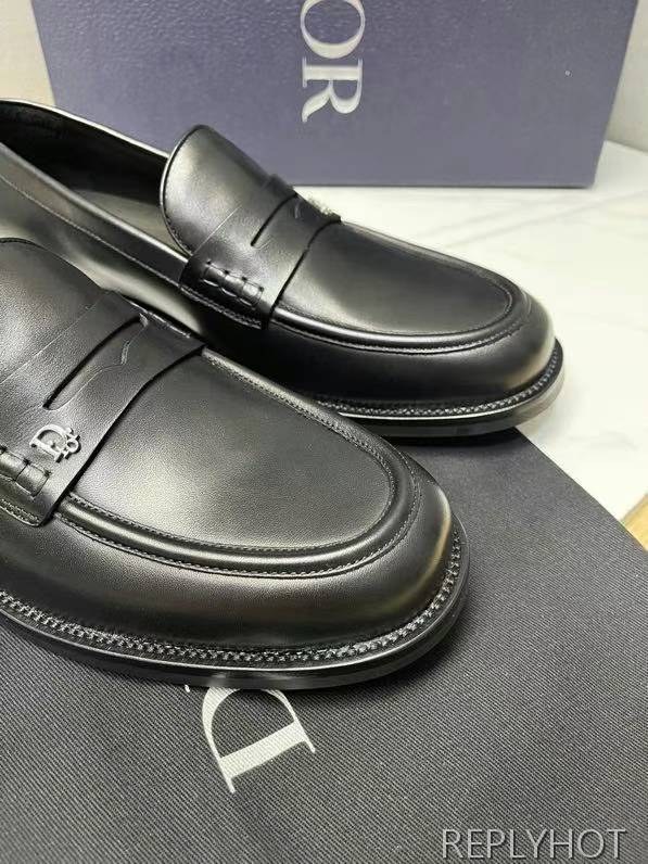 디올 2023 Granville 로고와펜 페니 로퍼 구두 신발 스니커즈