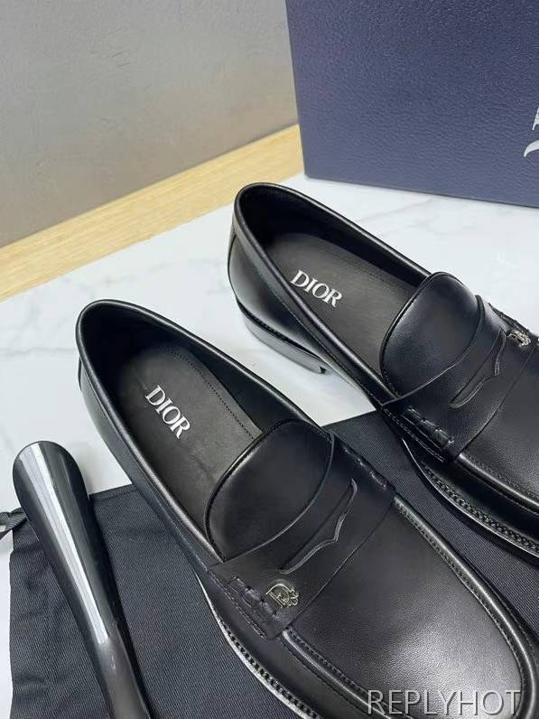디올 2023 Granville 로고와펜 페니 로퍼 구두 신발 스니커즈