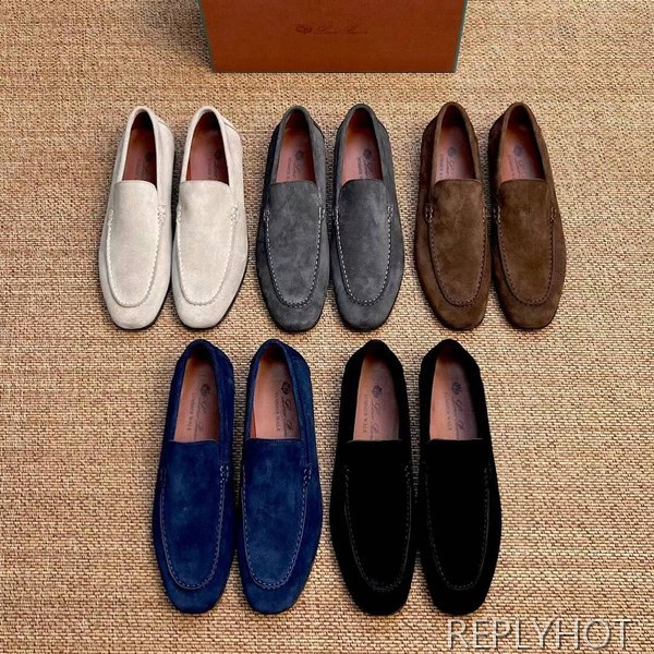 로로피아나 2023 스웨이드 로퍼 구두 스니커즈 신발