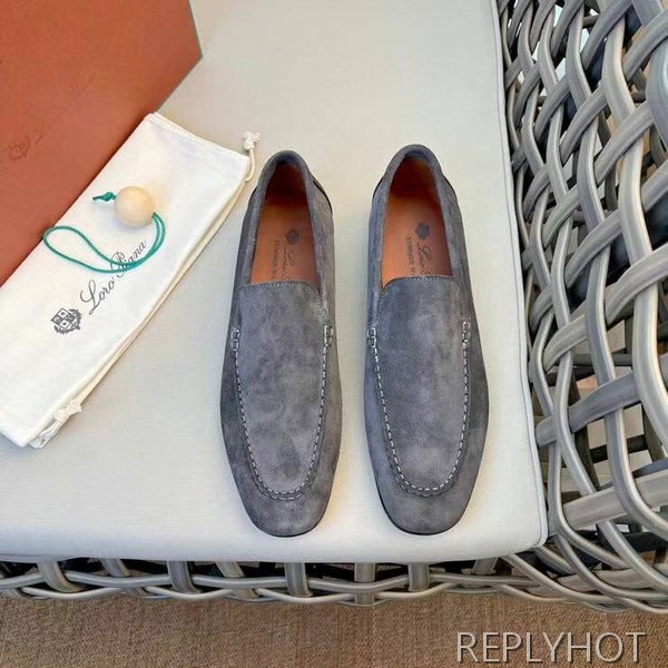 로로피아나 2023 스웨이드 로퍼 구두 스니커즈 신발