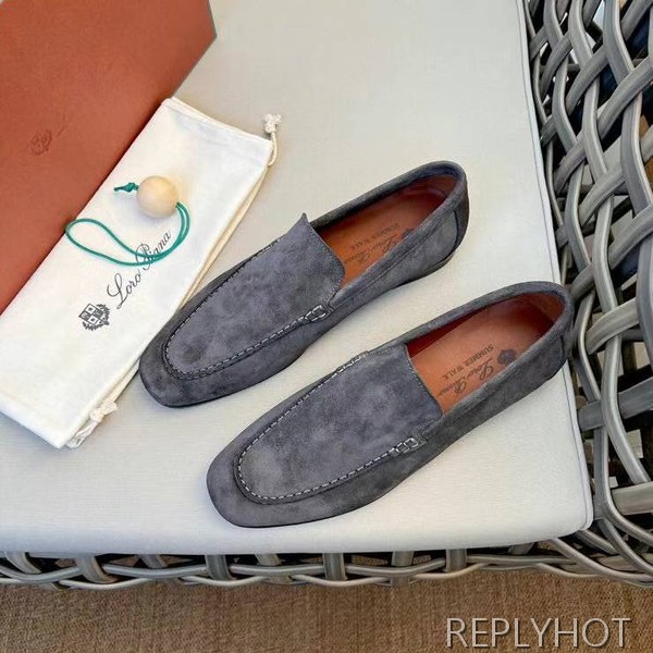 로로피아나 2023 스웨이드 로퍼 구두 스니커즈 신발