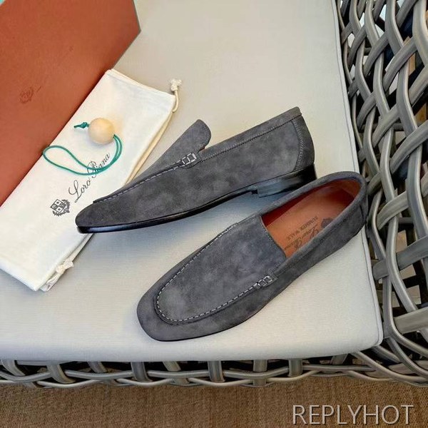 로로피아나 2023 스웨이드 로퍼 구두 스니커즈 신발