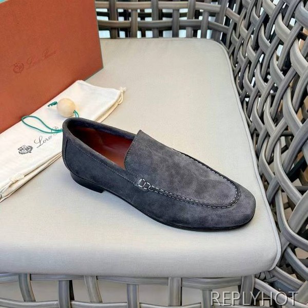 로로피아나 2023 스웨이드 로퍼 구두 스니커즈 신발