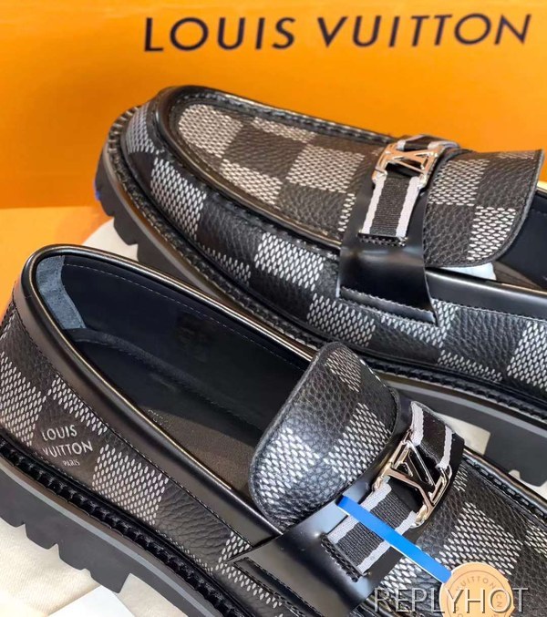 루이비통 2023 MAJOR 자이언트 다미에 로퍼 구두 스니커즈 신발