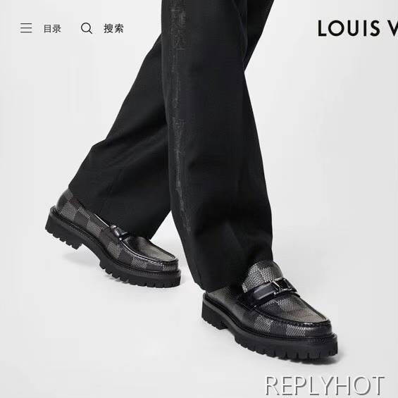 루이비통 2023 MAJOR 자이언트 다미에 로퍼 구두 스니커즈 신발