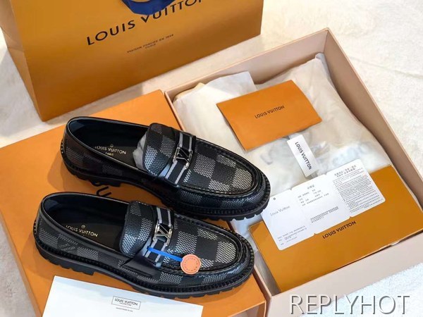 루이비통 2023 MAJOR 자이언트 다미에 로퍼 구두 스니커즈 신발