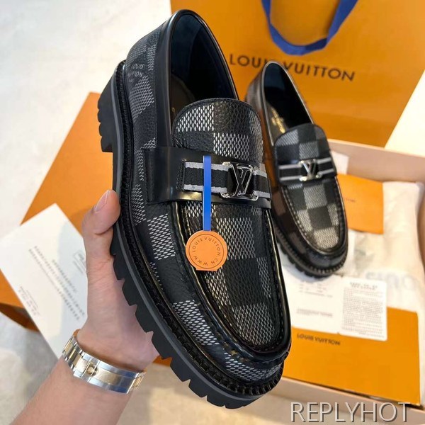 루이비통 2023 MAJOR 자이언트 다미에 로퍼 구두 스니커즈 신발