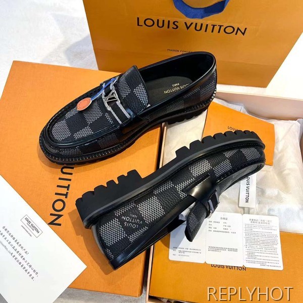 루이비통 2023 MAJOR 자이언트 다미에 로퍼 구두 스니커즈 신발