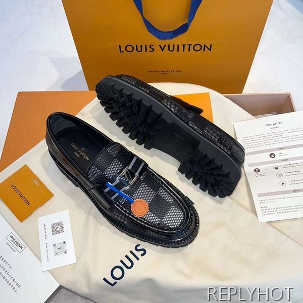 루이비통 2023 MAJOR 자이언트 다미에 로퍼 구두 스니커즈 신발