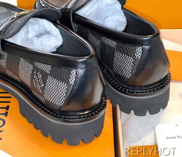 루이비통 2023 MAJOR 자이언트 다미에 로퍼 구두 스니커즈 신발