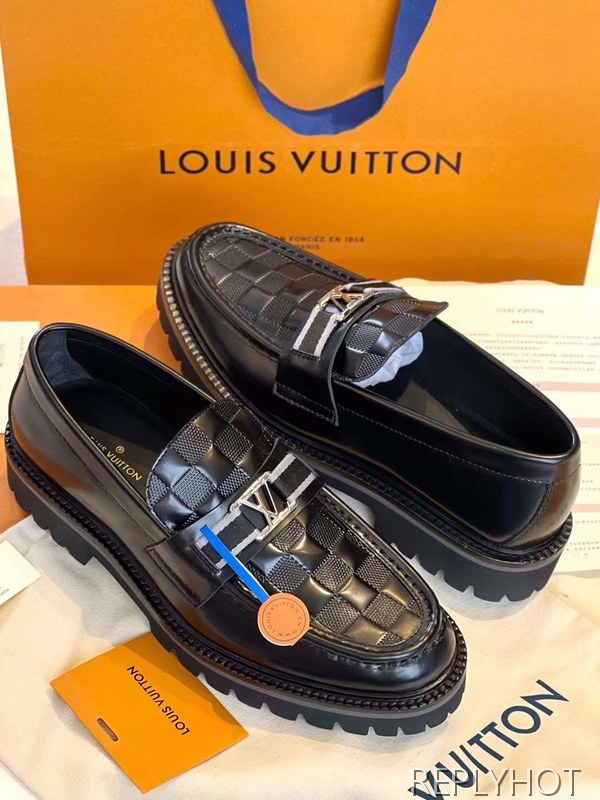 루이비통 2023 MAJOR 엠보 다미에 로퍼 구두 스니커즈 신발