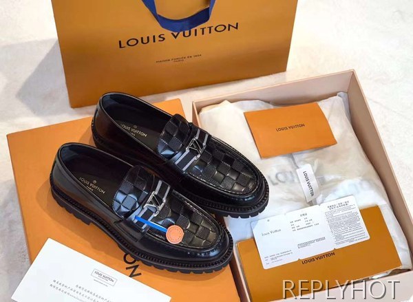 루이비통 2023 MAJOR 엠보 다미에 로퍼 구두 스니커즈 신발