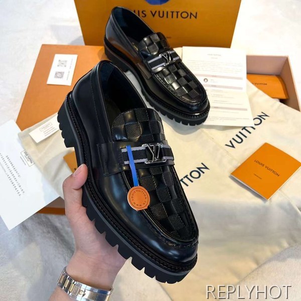 루이비통 2023 MAJOR 엠보 다미에 로퍼 구두 스니커즈 신발