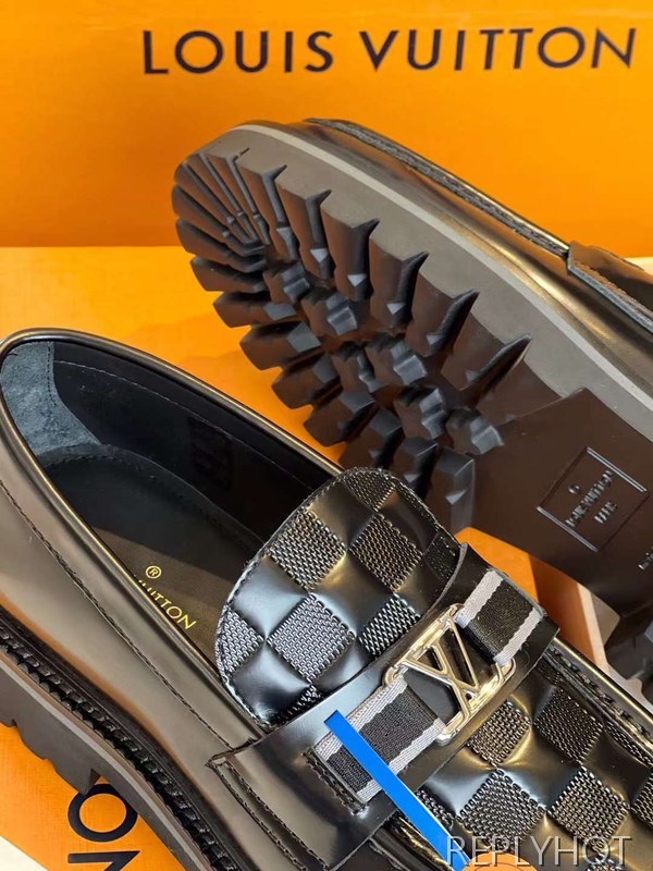 루이비통 2023 MAJOR 엠보 다미에 로퍼 구두 스니커즈 신발