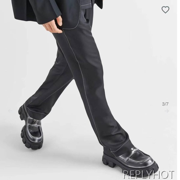 프라다 2023 모놀리스 워싱 스틸사피아노 와펜 로퍼 구두 신발 스니커즈