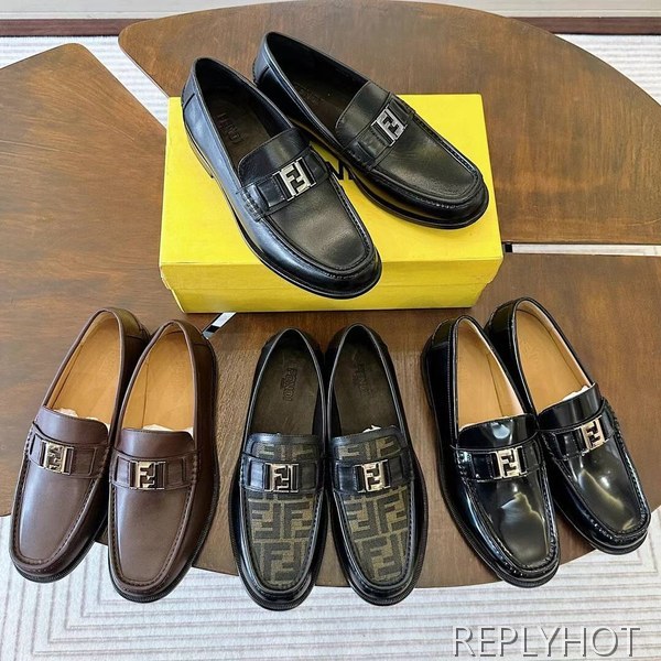 펜디 FF 스퀘어 로퍼 구두 신발