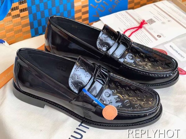 루이비통 2023 MAJOR 마이크로모노그램 패턴 로퍼 구두 더비 신발