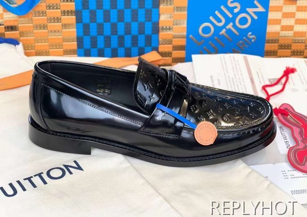 루이비통 2023 MAJOR 마이크로모노그램 패턴 로퍼 구두 더비 신발